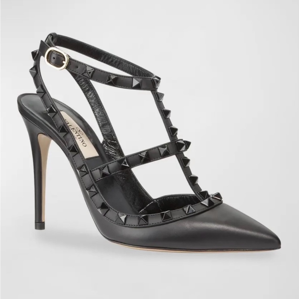 Valentino Rockstud Noir T-Strap pump/heel. Size 42. Box & dust bag. Fit 11 best. - Picture 3 of 9